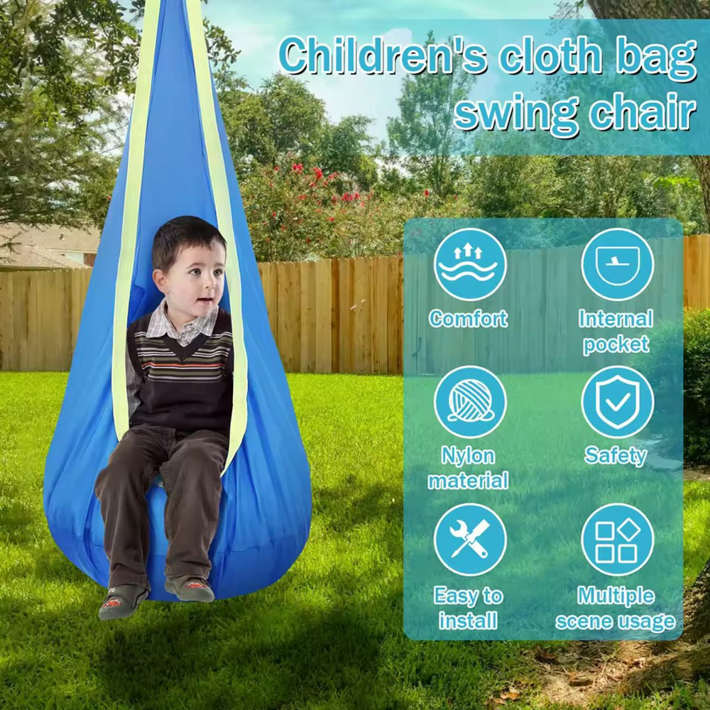 Kids Outdoor Seating - Çocuklar için şişme minderli naylon asma