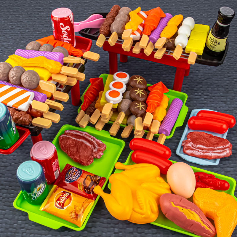 Kids Outdoor Bbq - Mini Mutfak Oyuncak Oyna Pretend Barbekü
