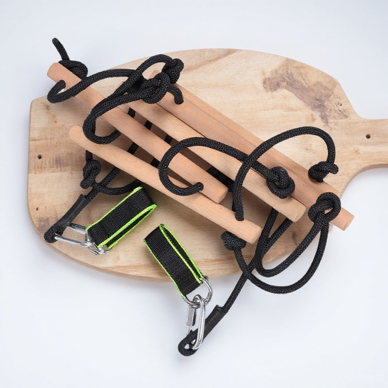 Kids Outdoor Ladder - 1 Set Çocuklar İçin Ahşap Tırmanma