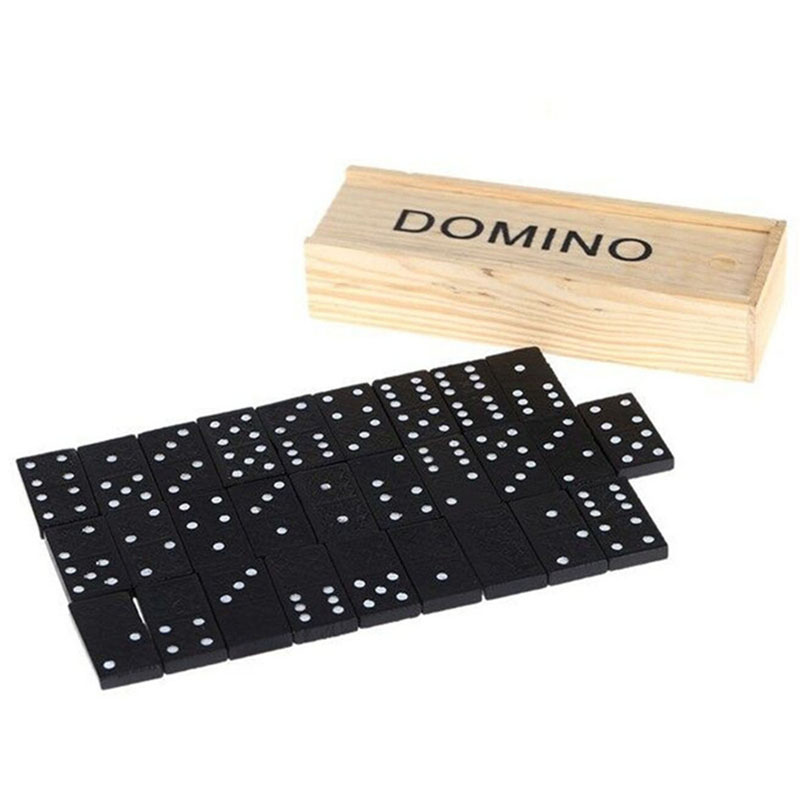 Kids Outdoor Bench Table - 28 adet/takım ahşap Domino masa oyunları