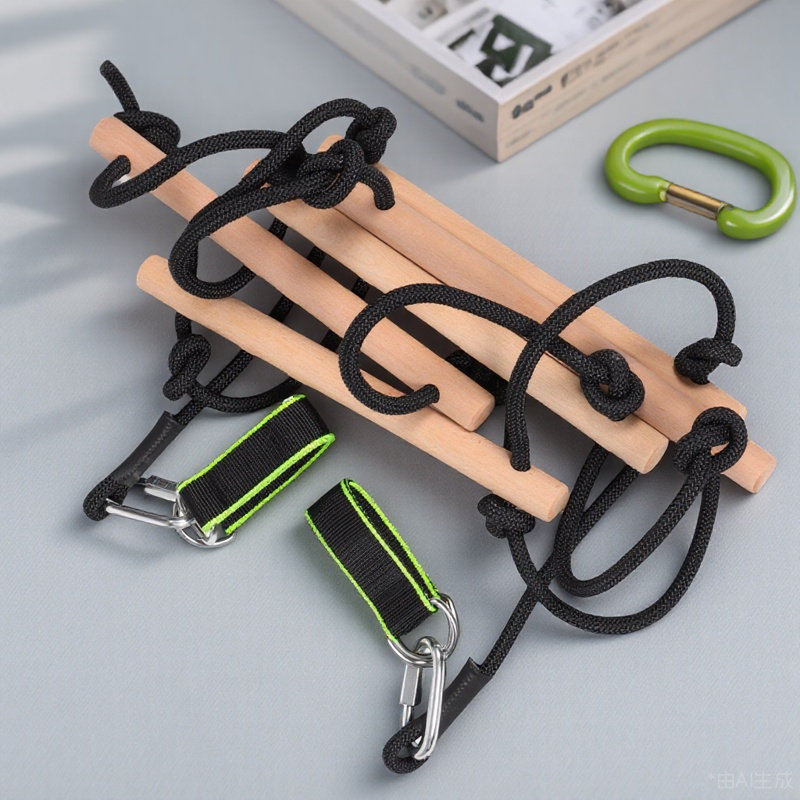 Kids Outdoor Ladder - 1 Takım Çocuklar İçin Ahşap Tırmanma