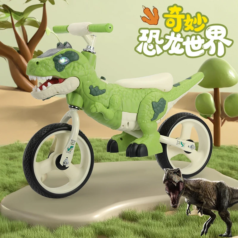 Kids Outdoor Ride On - Dinozor Tarzı Çocuk Denge Bisikleti Pedalsız