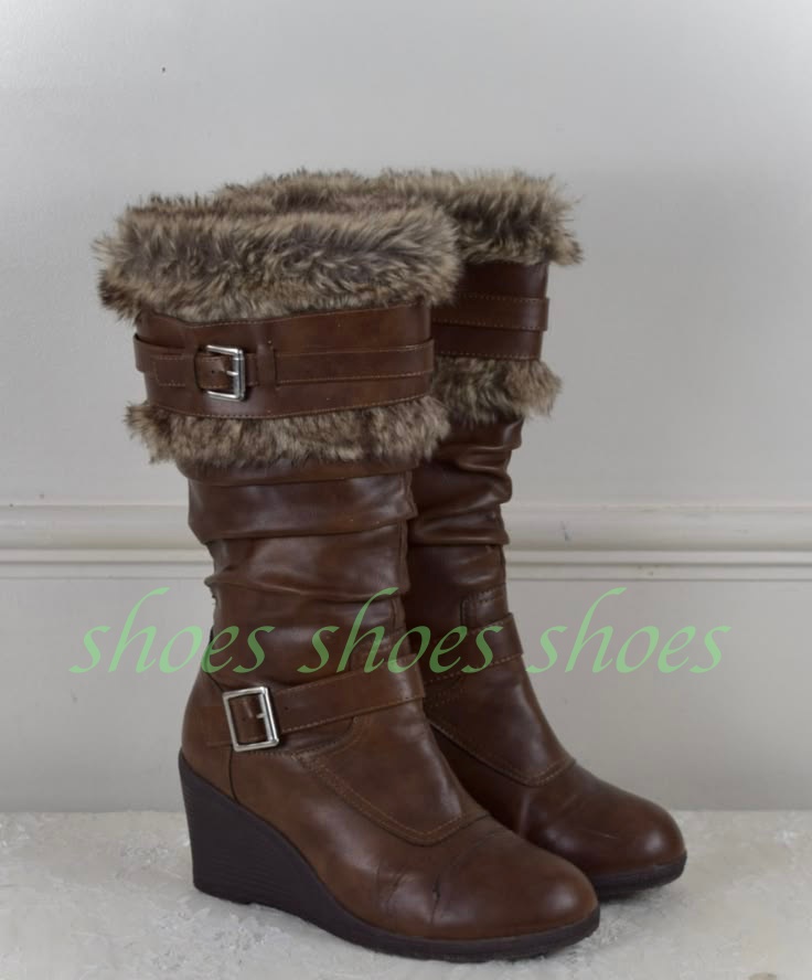Kids Outdoor Boots - Kadınlar için Vintage Kahverengi Suni Deri