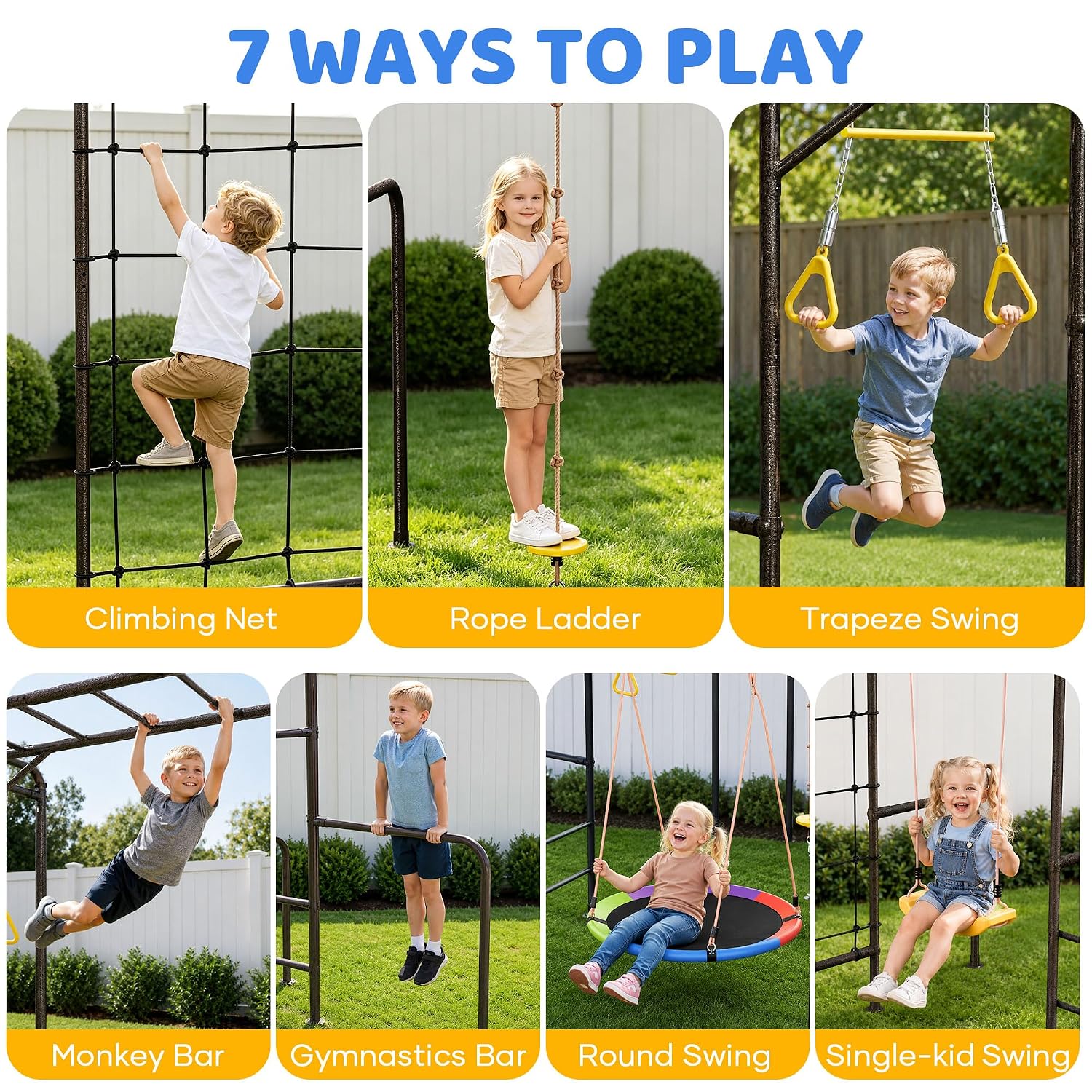 Kids Outdoor Ladder - 7'si 1 arada Açık Hava Oyun