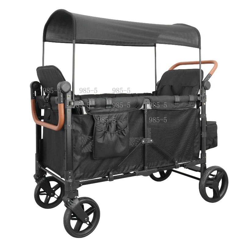 Kids Outdoor Wagon - Katlanabilir 4 Kişilik Kamp Arabası, Güneşten