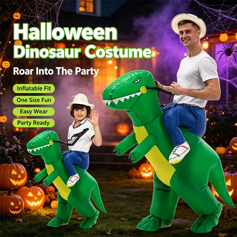 Şişme Dinozor Kostümü Binilebi - Kids Outdoor Ride On incelemesi ve fiyatı