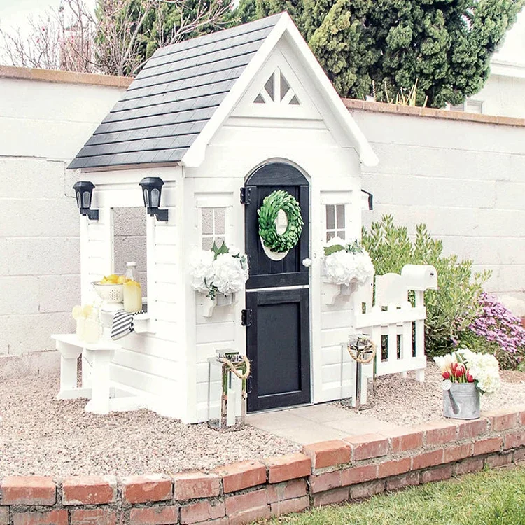 Çitli Basit Oyun Evi Modern Be - Kids Outdoor Cubby House incelemesi ve fiyatı