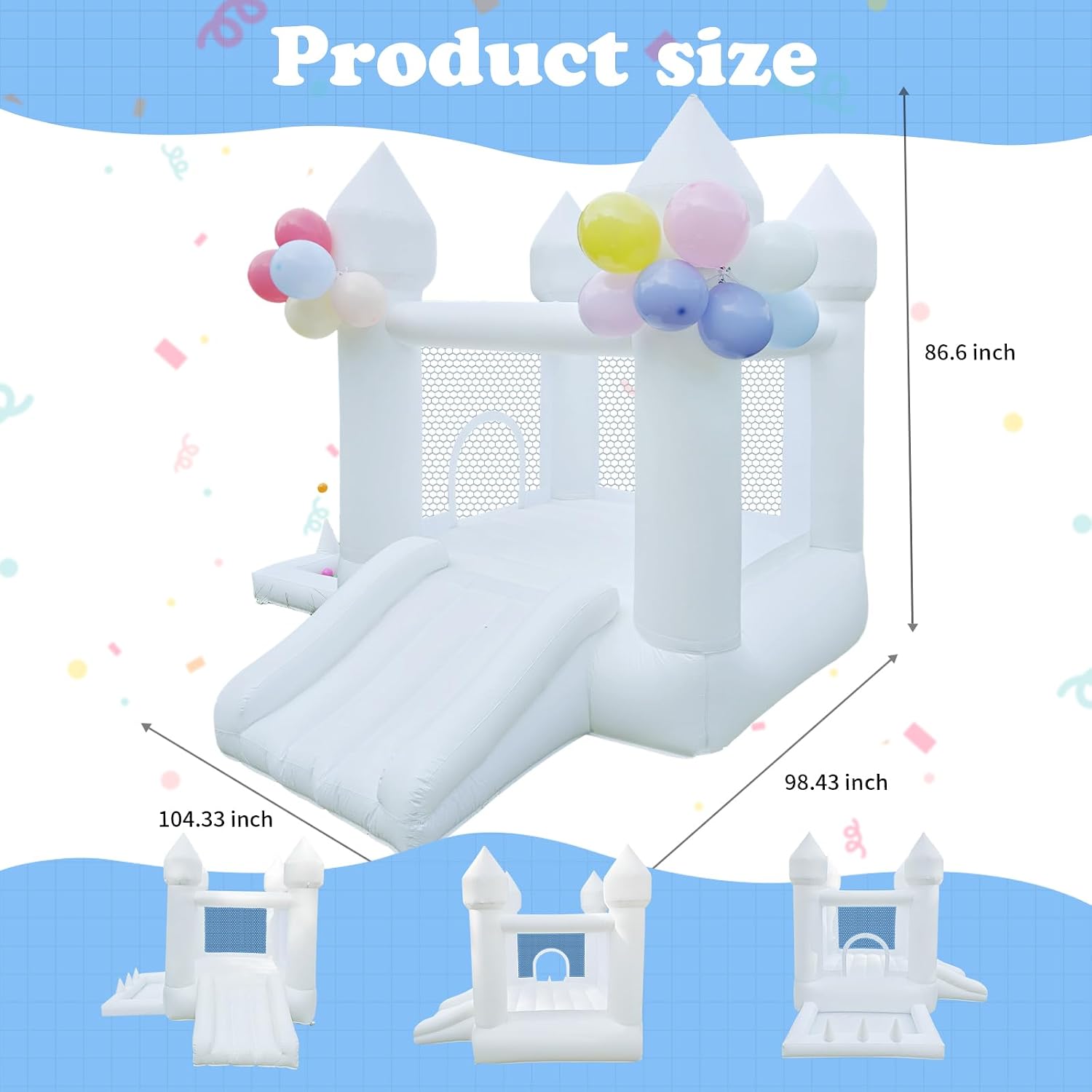 Beyaz Zıplama Evi, İç ve Dış M - Kids Outdoor Ball incelemesi ve fiyatı