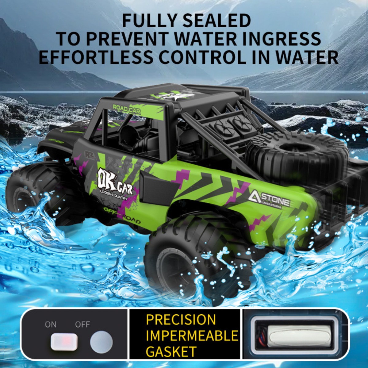 Amfibi RC Araba 4WD Arazi Tırm - Kids Outdoor Dirt Toys incelemesi ve fiyatı