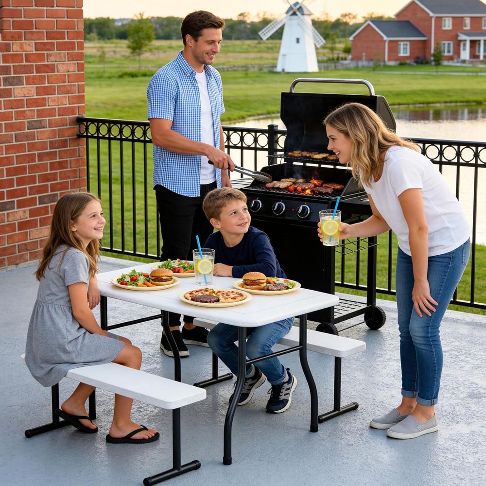 Çocuklar için Banklı Piknik Ma - Kids Outdoor Bench Table incelemesi ve fiyatı