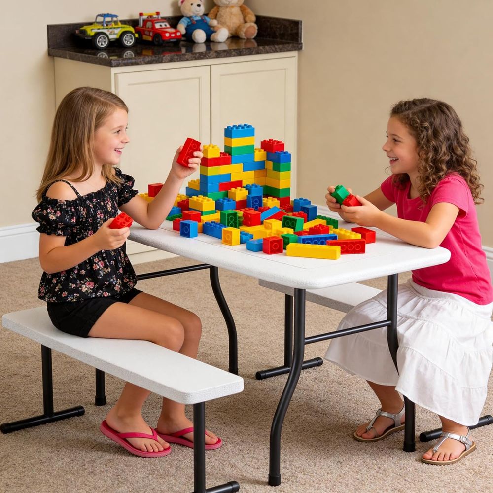 Çocuklar için Banklı Piknik Ma - Kids Outdoor Bench Table incelemesi ve fiyatı