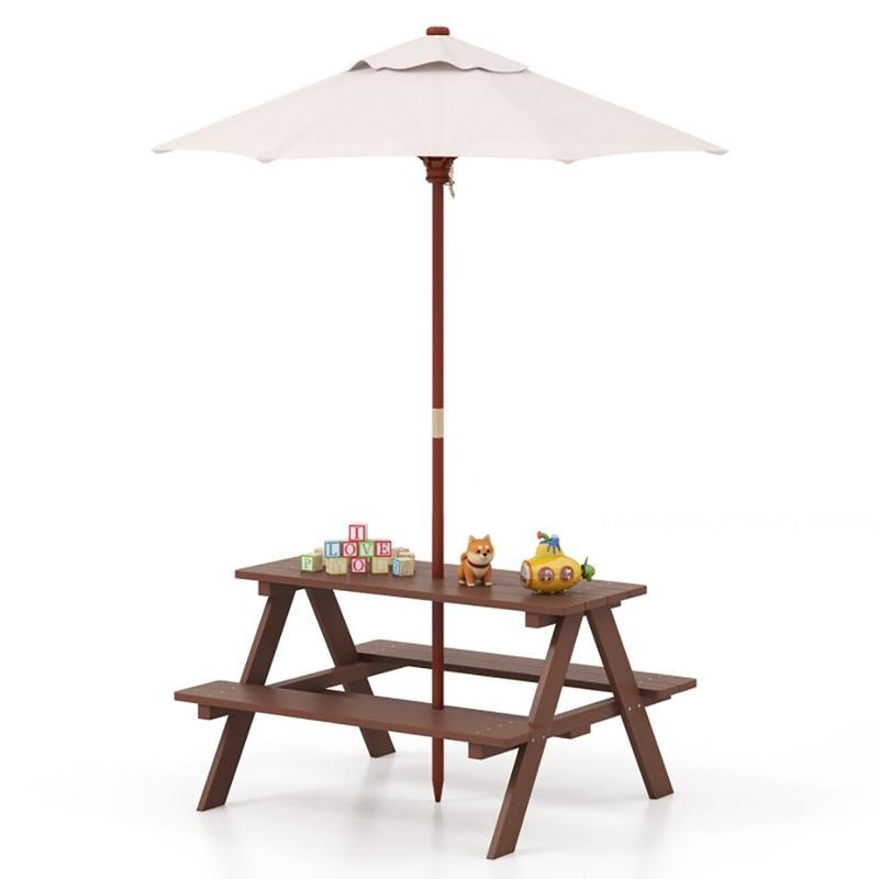 Açık Hava 4 Kişilik Çocuk Pikn - Kids Outdoor Bench Table incelemesi ve fiyatı
